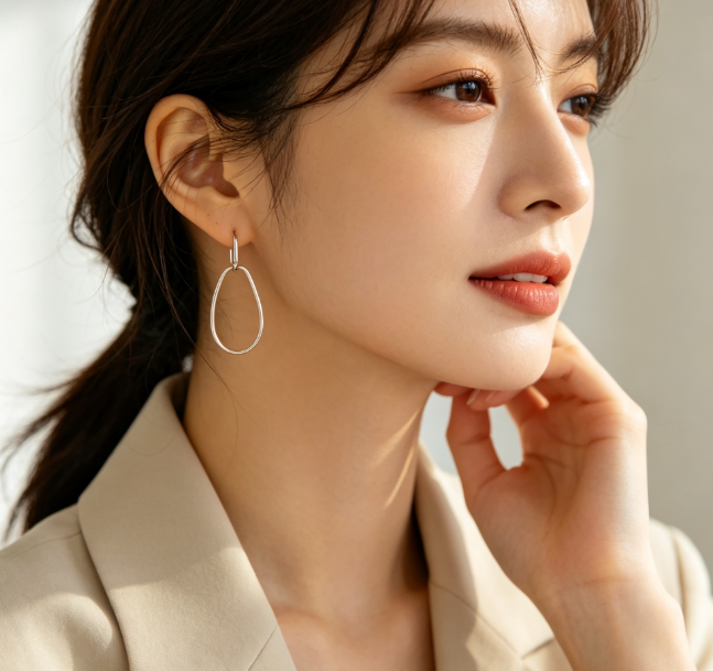 Geometric Hollow Hoop Earring Multipack, Anti Allergy Lightweight Metal Drop Earrings Set, Trendy Minimal Jewelry for Party Daily